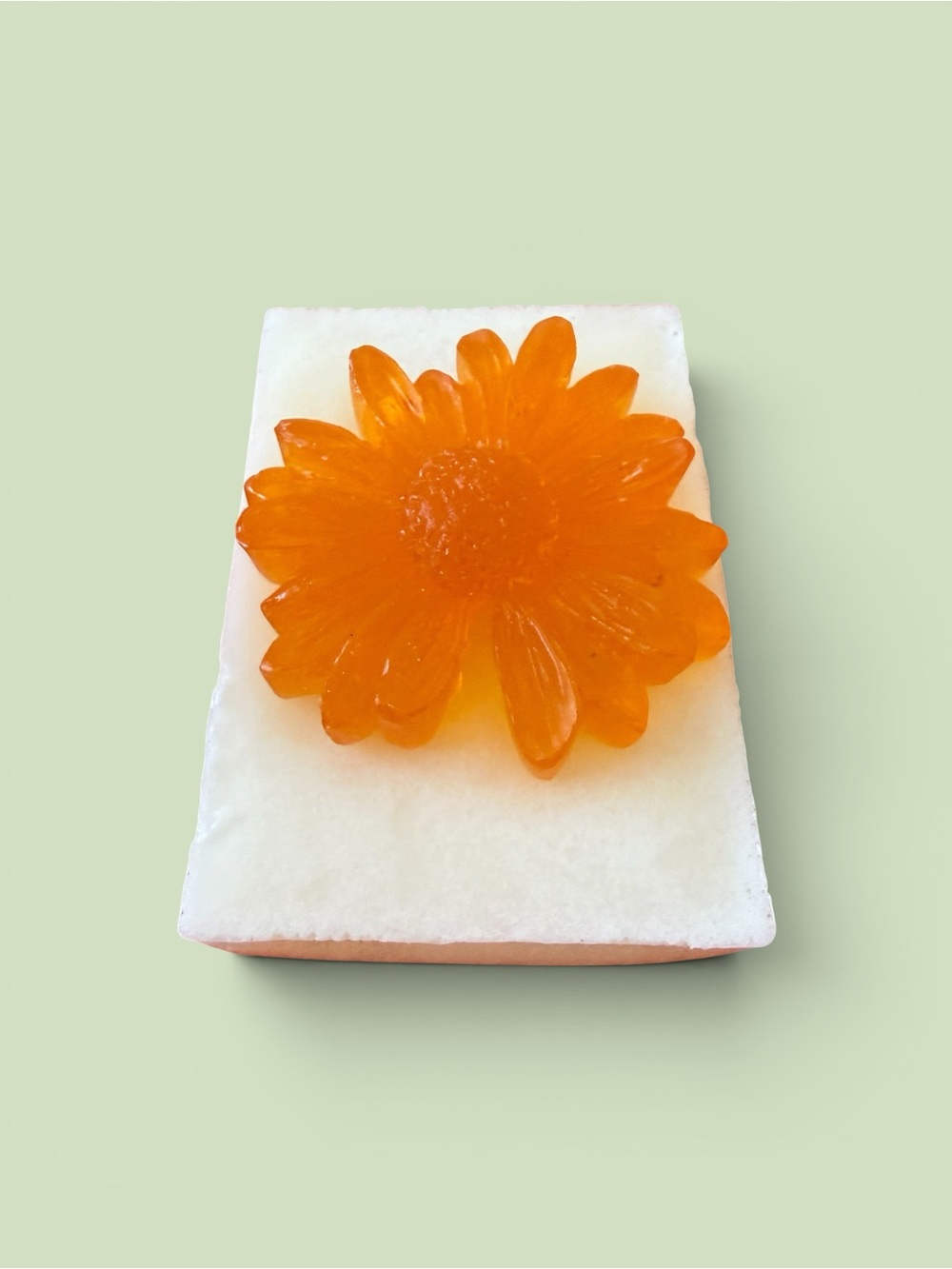 Orange Floral Soap Bar - Women Bath & Body